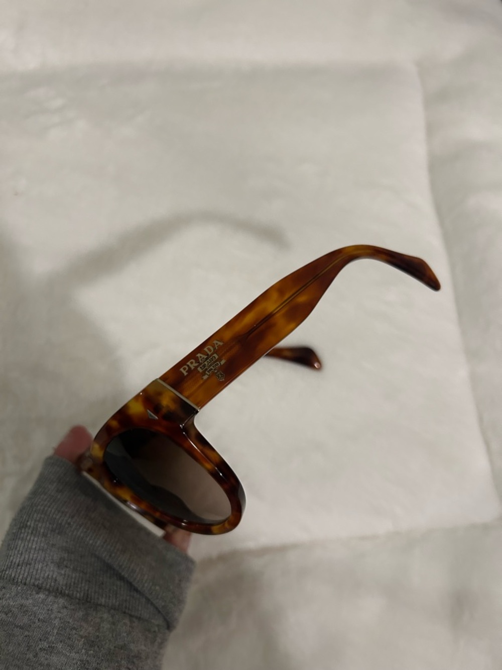 Prada Tortoiseshell Cat-Eye Sunglasses with Brown Gradient Lenses - Picture 3 of 13